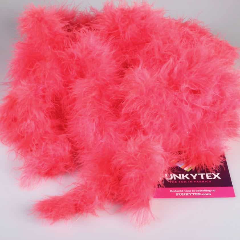 Marabou fabric bright orange