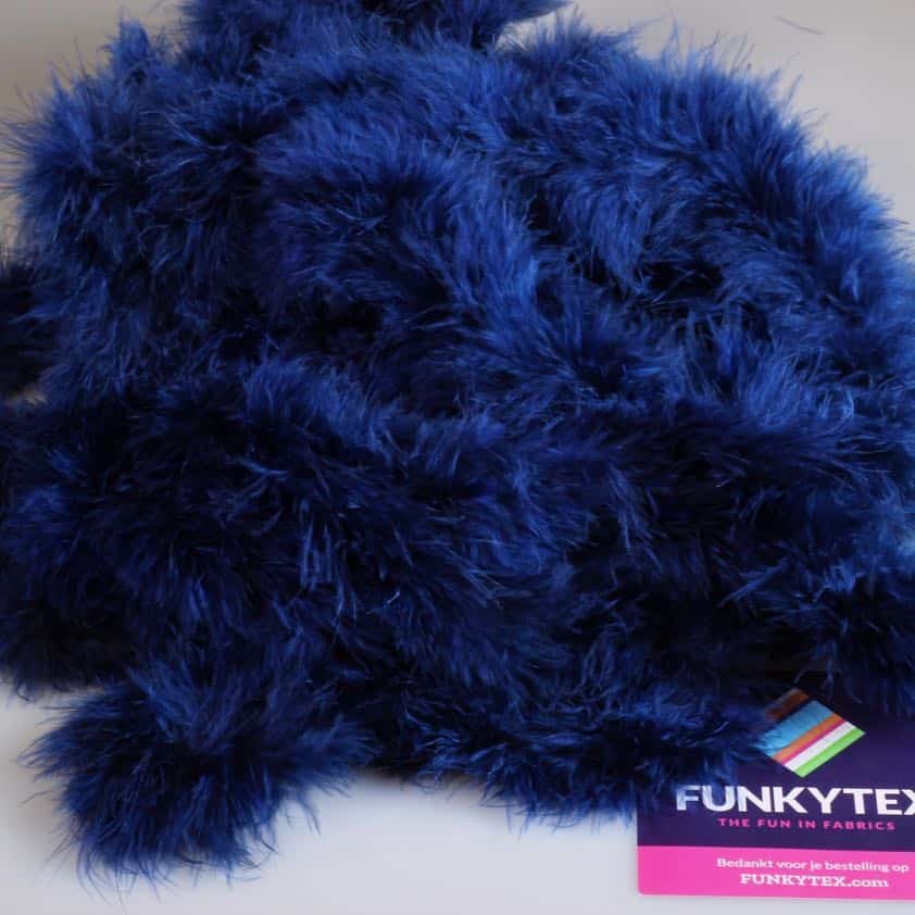 Marabou boa blue