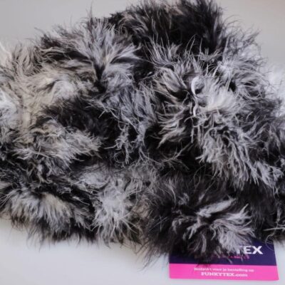 Marabou fabric black/white