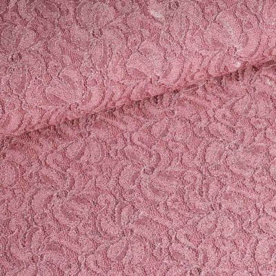 Lace stretch glitter dusty rose