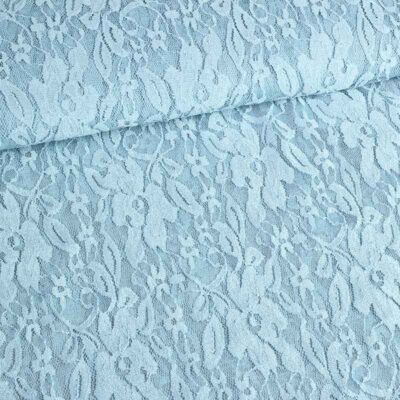 Lace fabric light blue