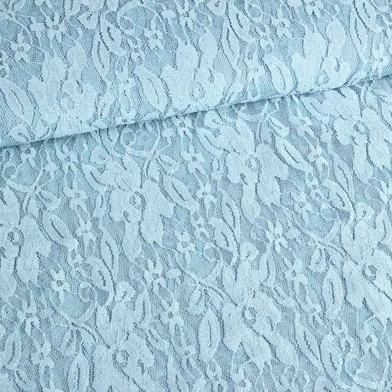 Lace fabric light blue