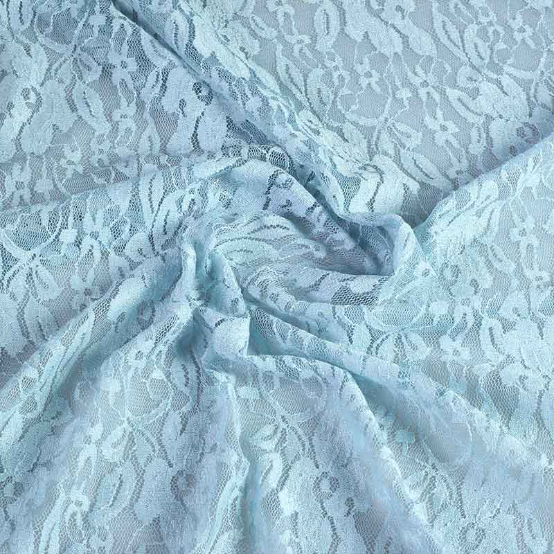 Lace fabric light blue