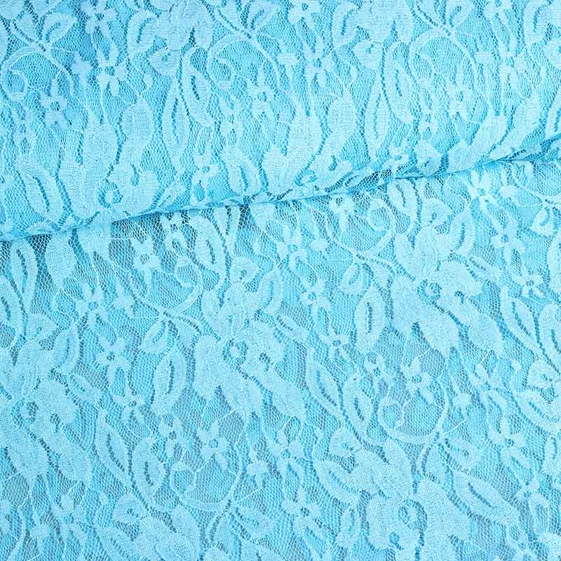 Lace fabric stretch aqua