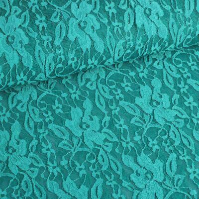 Lace fabric stretch light green
