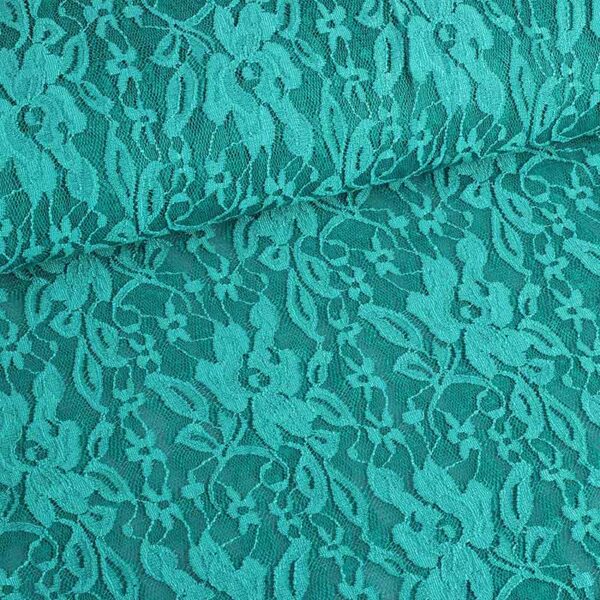 Lace fabric stretch light green