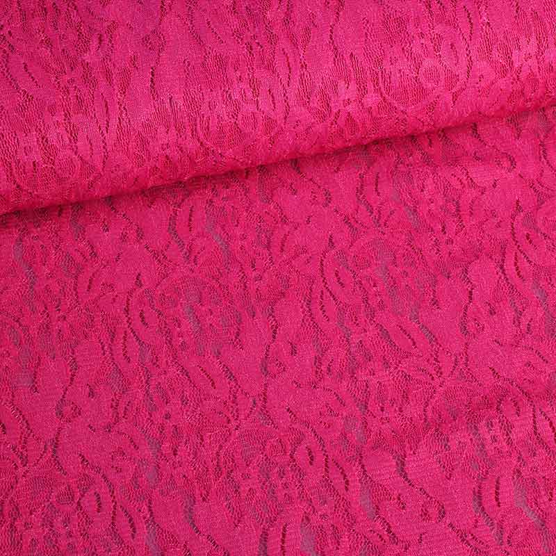 Lace fabric fuchsia