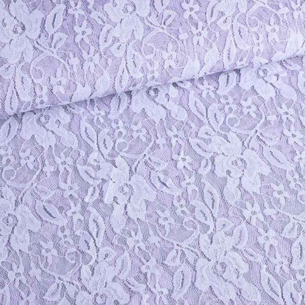 Lace fabric light purple