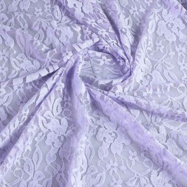 Lace fabric light purple