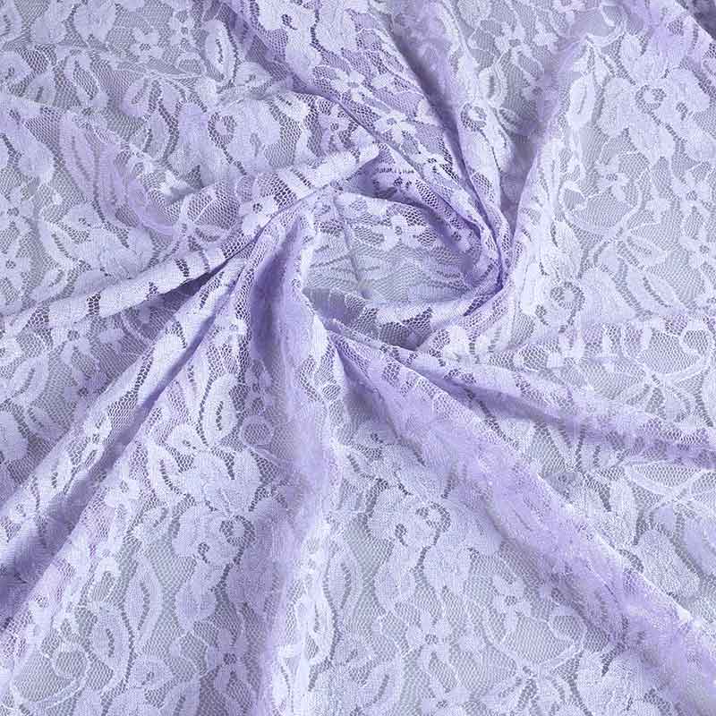 Lace fabric light purple