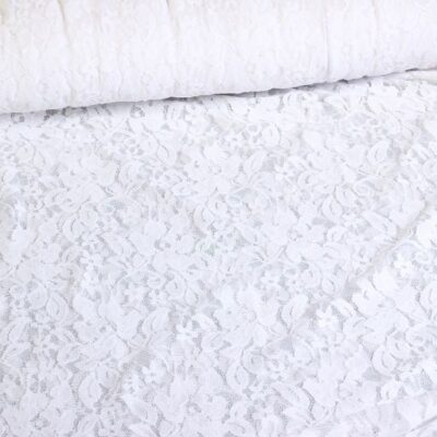 Lace fabric white
