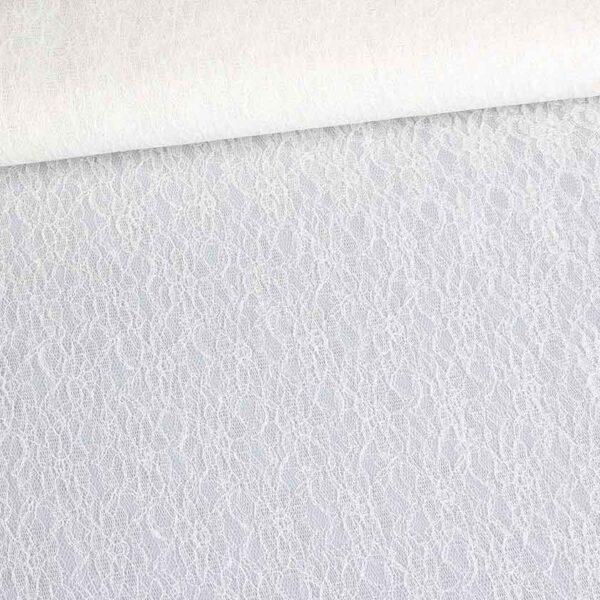Lace fabric white