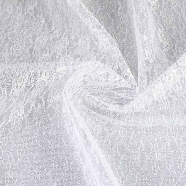 Lace fabric white