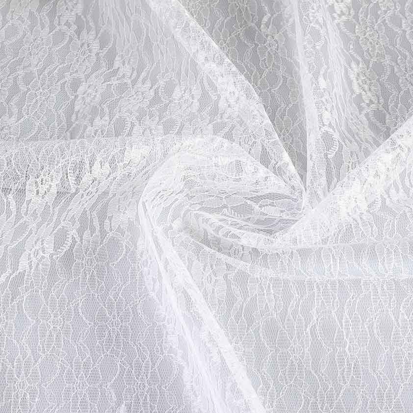 Lace fabric white