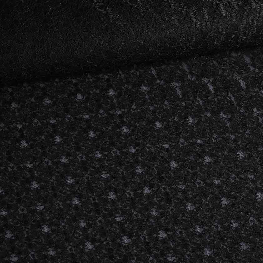 Lace fabric black