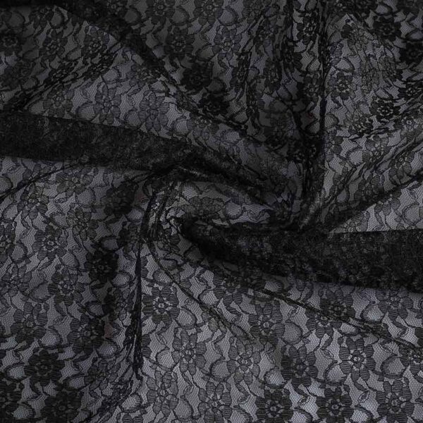 Lace fabric black