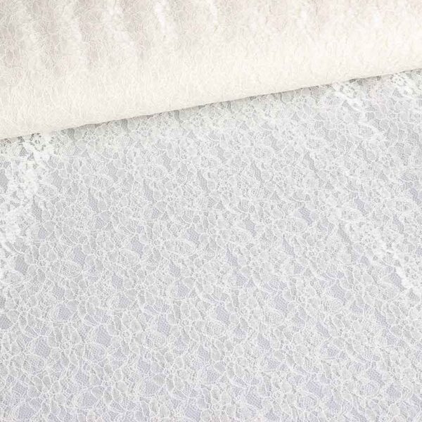 Lace fabric ecru