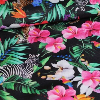 Terlenka fabric leopard zebra digital