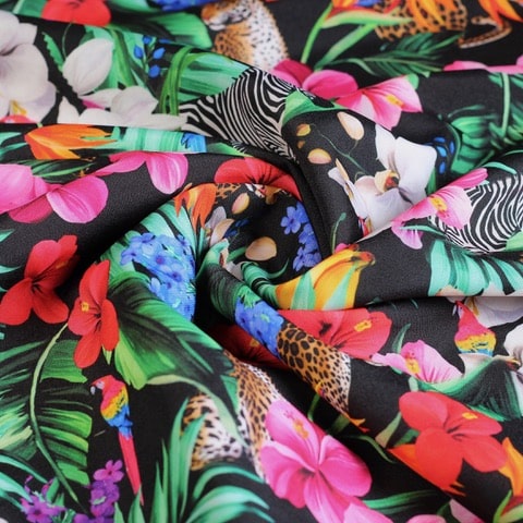 Terlenka fabric leopard zebra digital