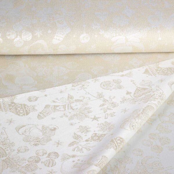 Santa Jacquard fabric gold