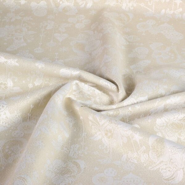 Santa Jacquard fabric gold