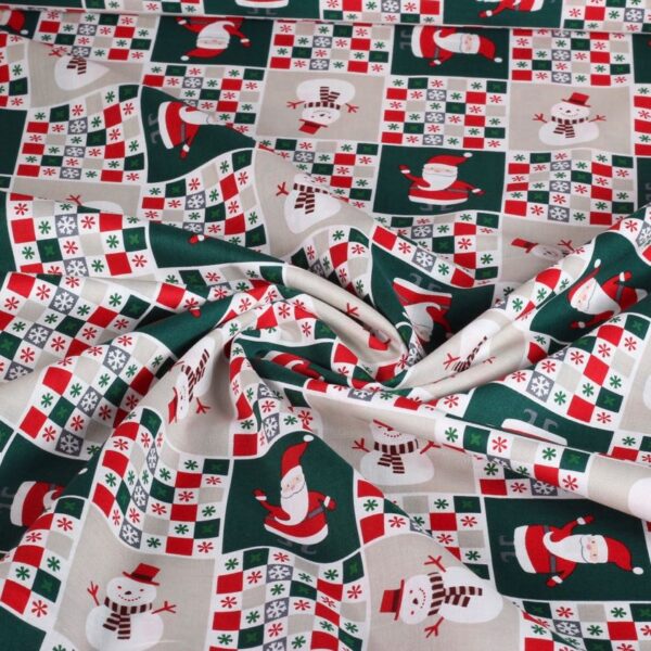 Snowman fabric multicolor