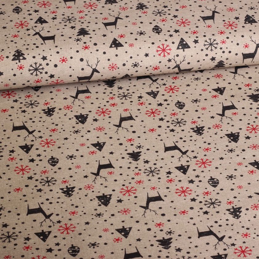 Ottoman fabric Christmas mix 6