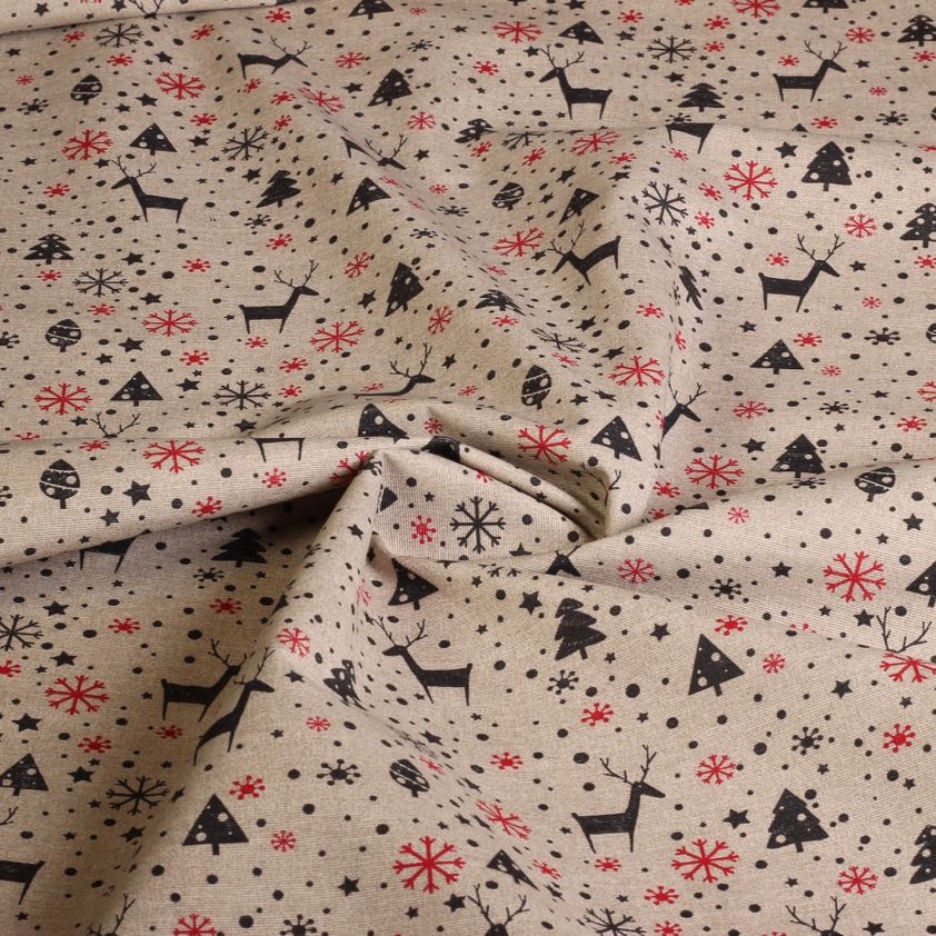Ottoman fabric Christmas mix 6