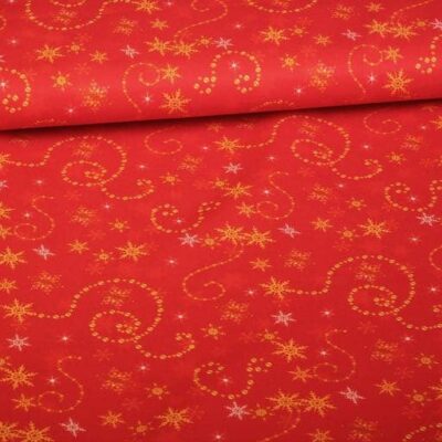 Terlenka fabric Christmas chain stars