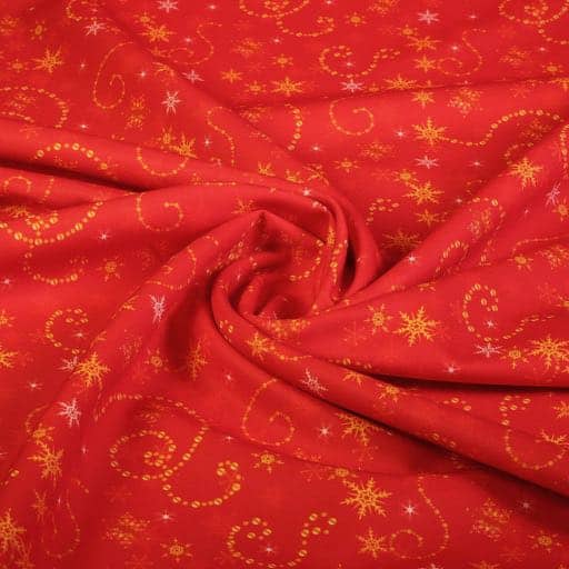Terlenka fabric Christmas chain stars