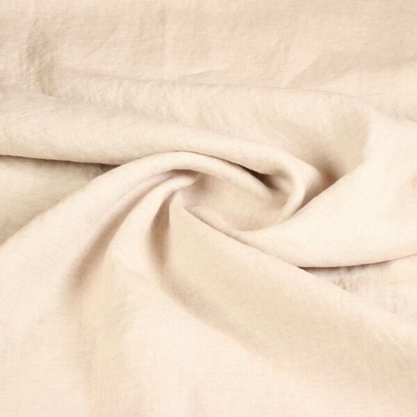 Linen fabric natural sandwash