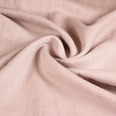 Linen fabric sandwash old rose