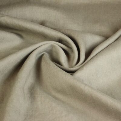 Linen fabric army green