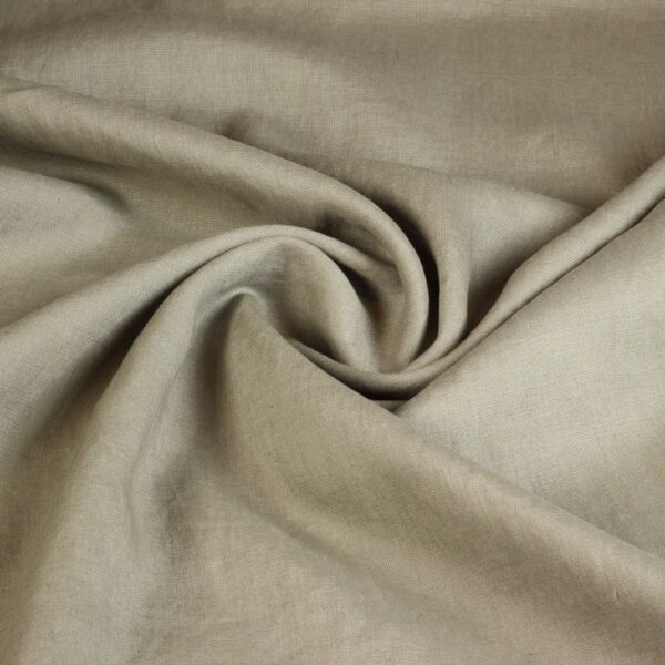Linen fabric army green