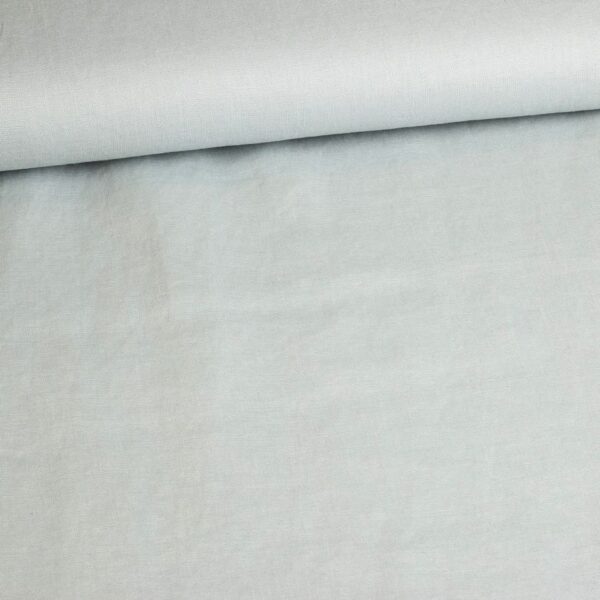 Linen fabric sandwash old green