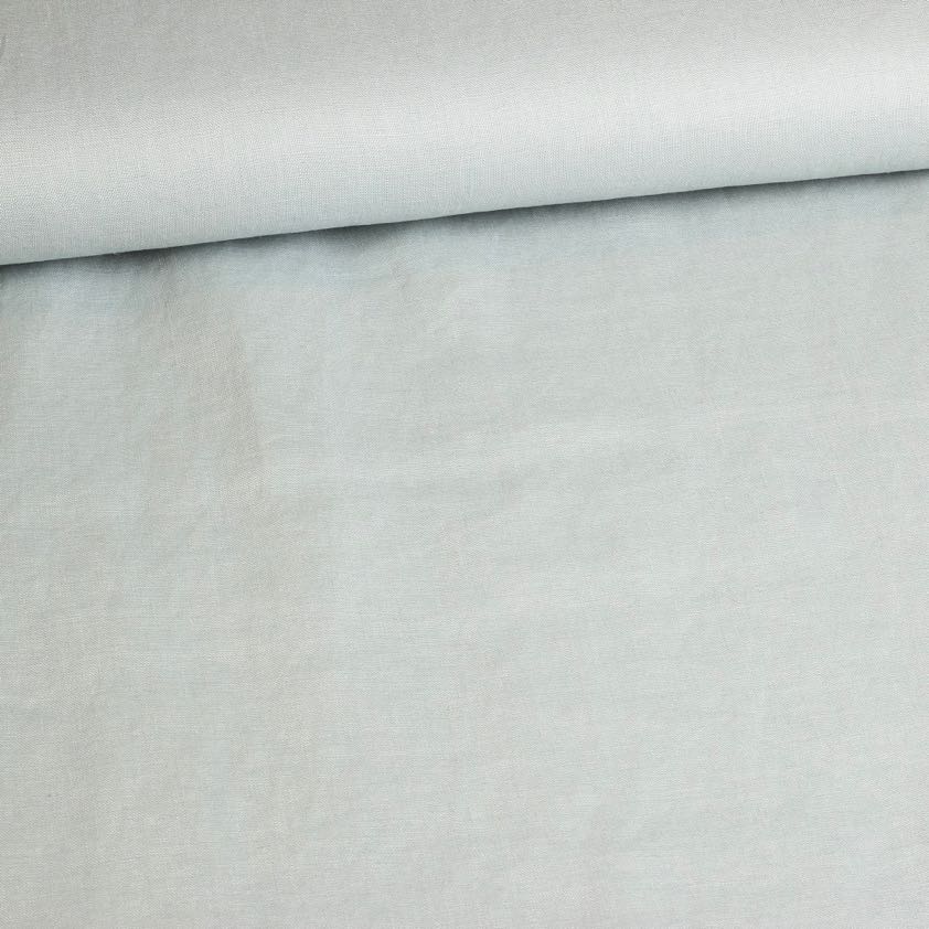 Linen fabric sandwash old green