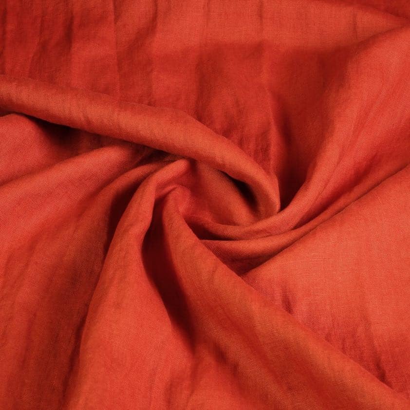 Linen fabric terra