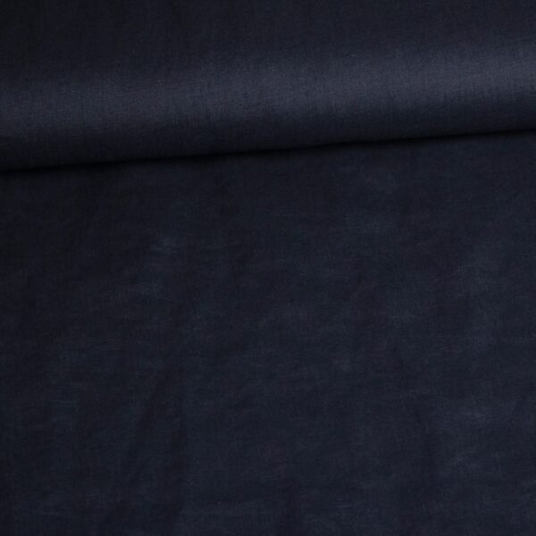 Linen fabric dark blue