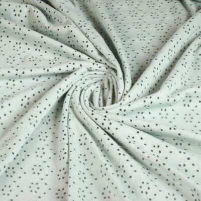 Jersey embroidery fabric old green