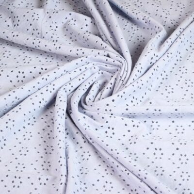 Jersey broderie fabric lavender