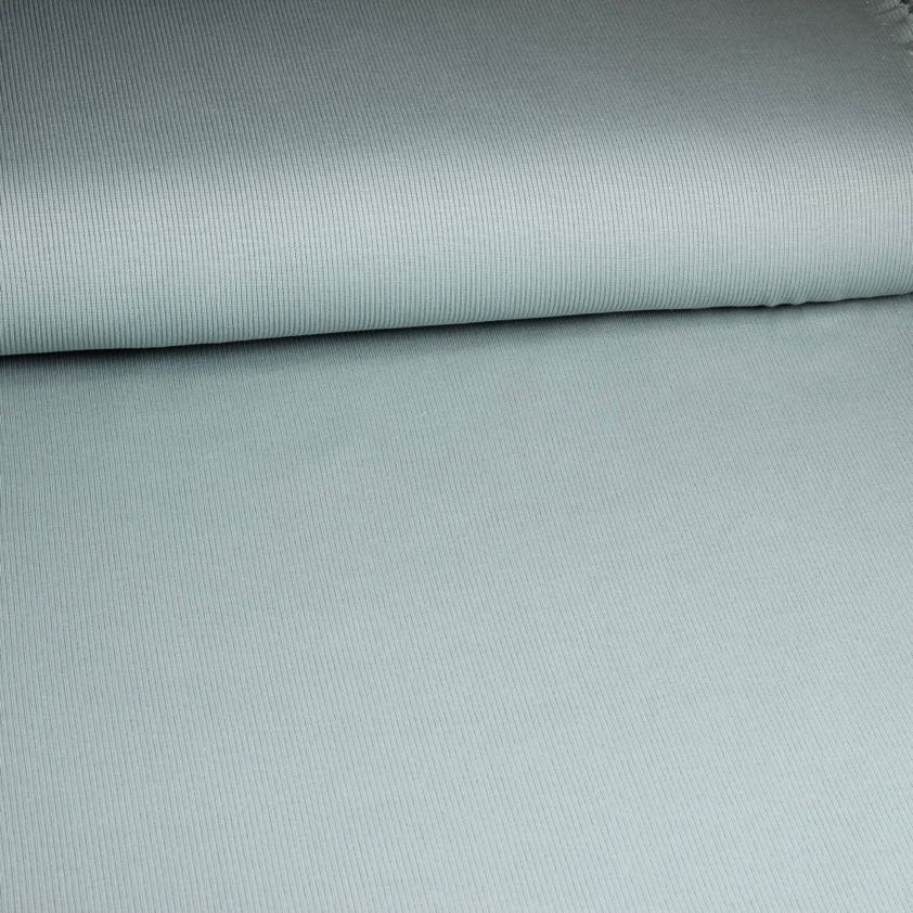 Rib jersey cotton aged green