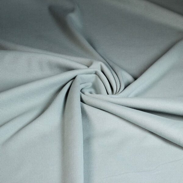 Rib jersey cotton aged green