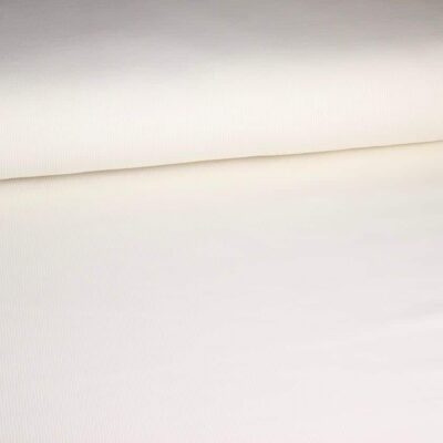 Rib jersey cotton off white