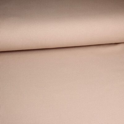 Rib jersey cotton beige