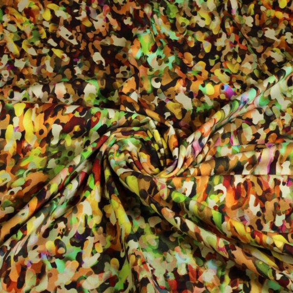Tricot fabric digital fantasy dots