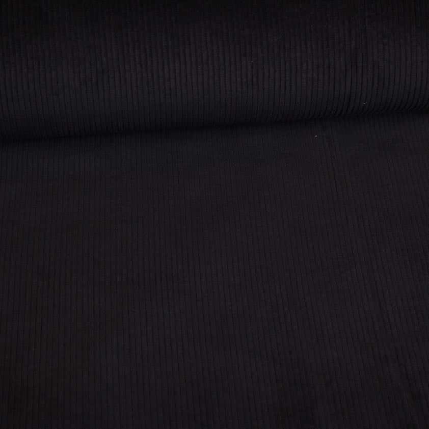 Corduroy fabric black