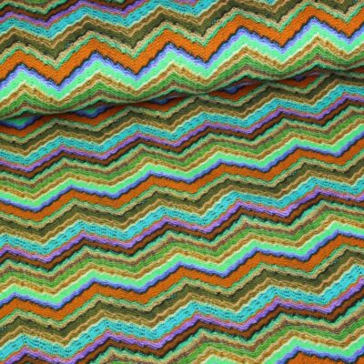 Jersey tricot fabric digital zigzag
