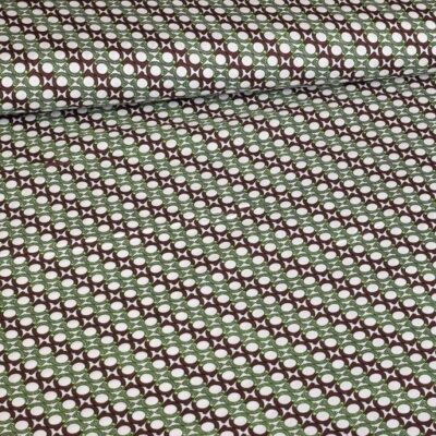 Woven viscose fabric green