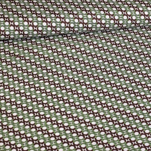 Woven viscose fabric green