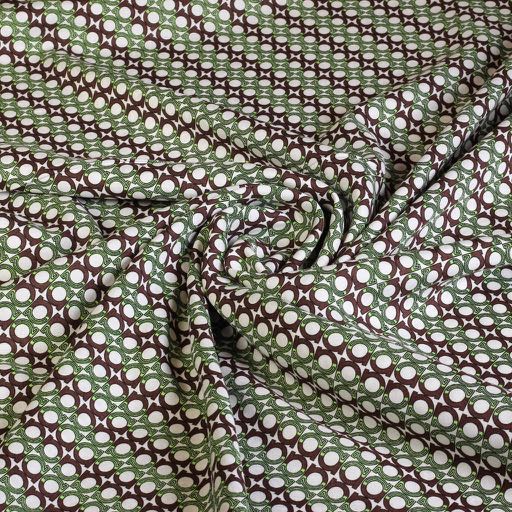 Woven viscose fabric green